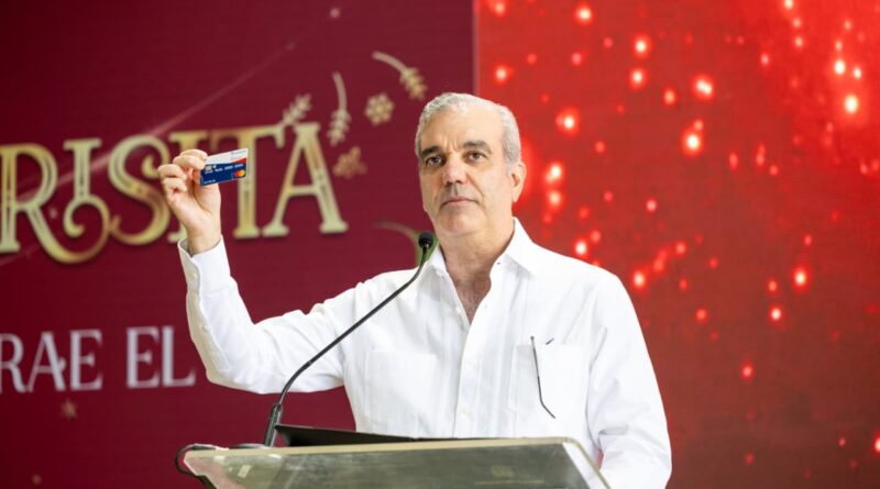 Abinader lanza el Bono Navideño 2025 para 2.6 millones de dominicanos