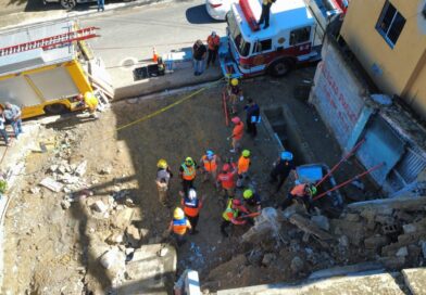 Alcaldía de Santiago mantiene operativo en Arroyo Hondo tras deslizamiento de tierra
